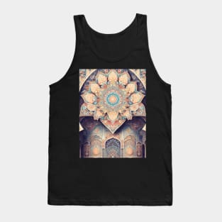 Islamic Grandeur Unveiled: Timeless Art, Floral Motifs, and Vibrant Ornaments Tank Top